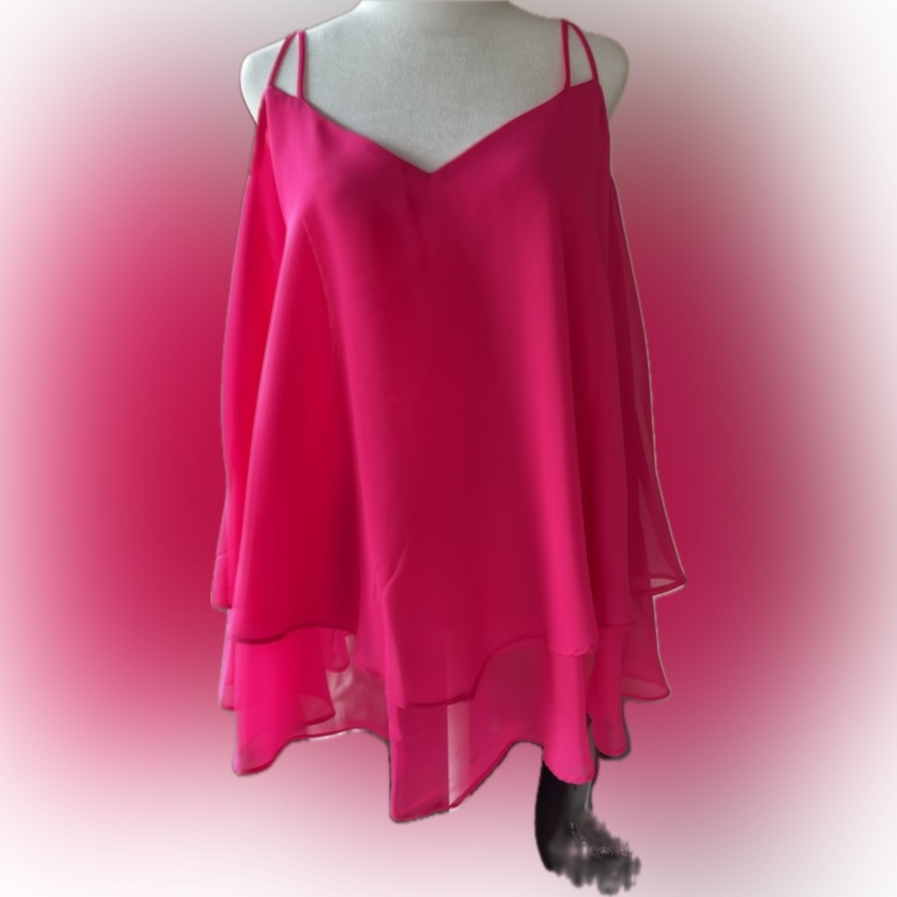 torrid Hot Pink Chiffon Cami